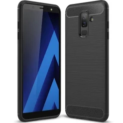 Samsung Galaxy A8 Plus 2018 - Carbon Case Hülle, stoßfest