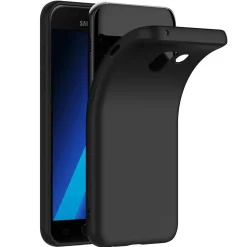 Samsung Galaxy A8 Plus 2018 - Slim Silikon Backcover Schwarz