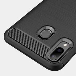 Samsung Galaxy A20e - Carbon Case Hülle, stoßfest