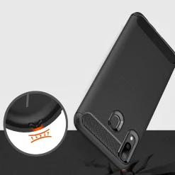Samsung Galaxy A20e - Carbon Case Hülle, stoßfest