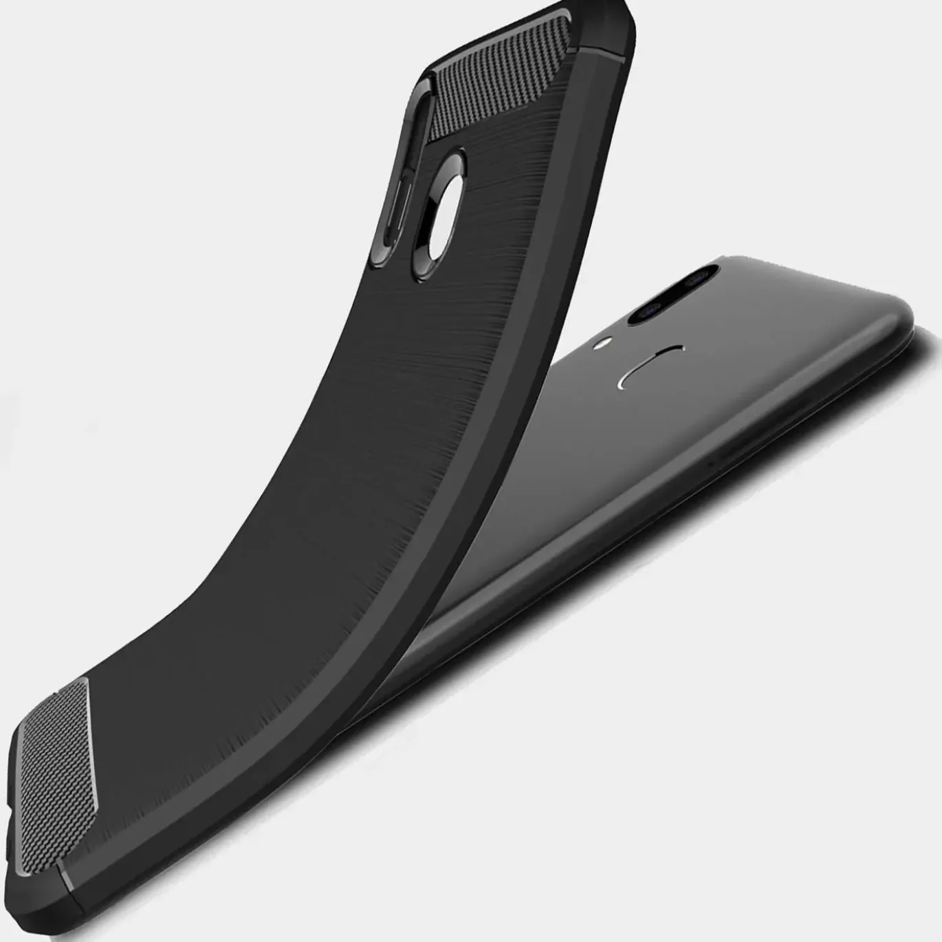 Samsung Galaxy A20e - Carbon Case Hülle, stoßfest