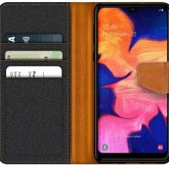 Samsung Galaxy A20e - Jeanslook Klapphülle mit Kartenfach
