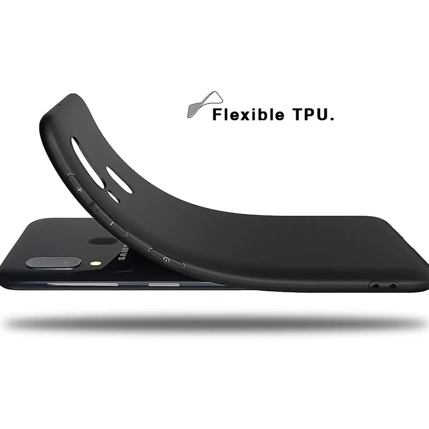 Samsung Galaxy A20e - Slim Silikon Backcover Schwarz