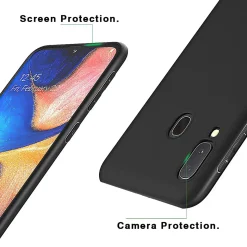 Samsung Galaxy A20e - Slim Silikon Backcover Schwarz