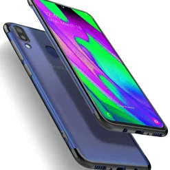 Samsung Galaxy A20e - Transparente Hülle mit Akzenten