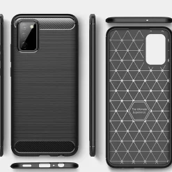 Samsung Galaxy A02S - Carbon Case Hülle, stoßfest