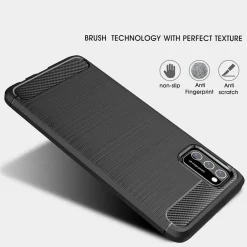 Samsung Galaxy A02S - Carbon Case Hülle, stoßfest
