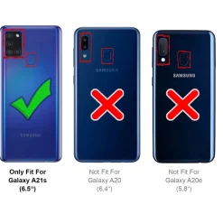Samsung Galaxy A21s - Carbon Case Hülle, stoßfest