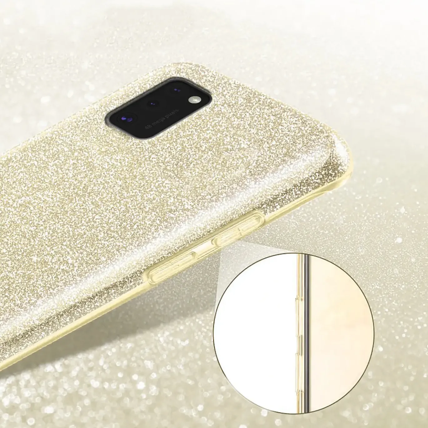 Samsung Galaxy A02S - Glitzer TPU Hülle