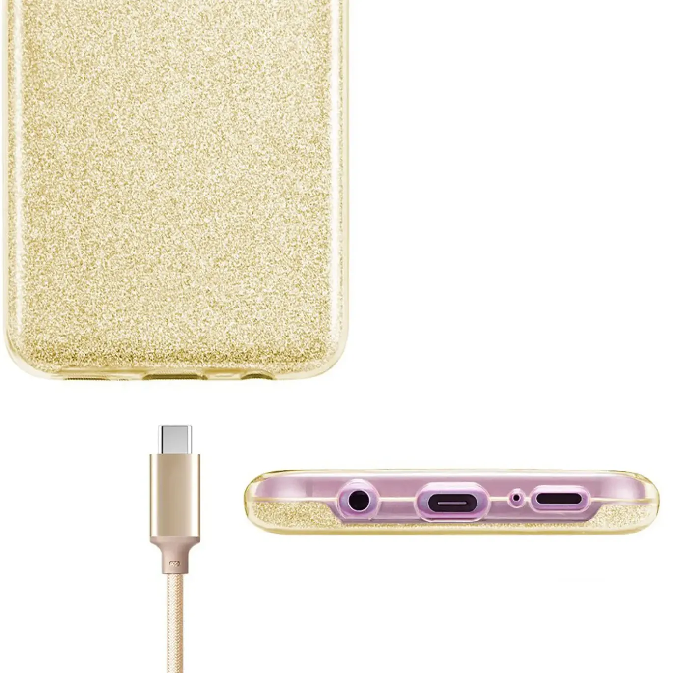 Samsung Galaxy A02S - Glitzer TPU Hülle