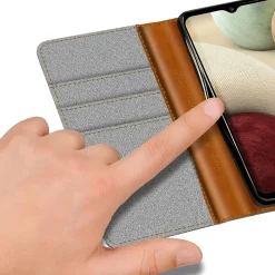 Samsung Galaxy A03s - Jeanslook Klapphülle mit Kartenfach