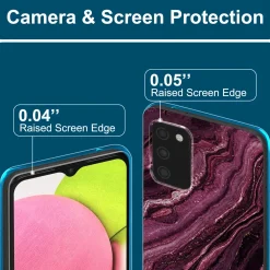 Samsung Galaxy A03s - Marmor & Sand Design Hülle