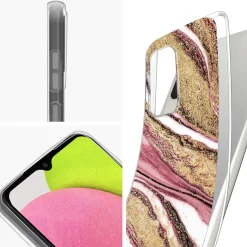 Samsung Galaxy A03s - Marmor & Sand Design Hülle