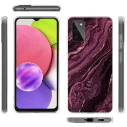 Samsung Galaxy A03s - Marmor & Sand Design Hülle