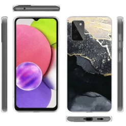 Samsung Galaxy A03s - Marmor & Sand Design Hülle