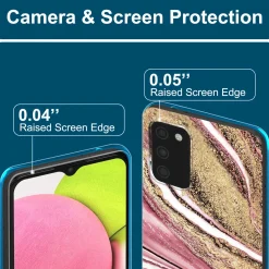 Samsung Galaxy A03s - Marmor & Sand Design Hülle