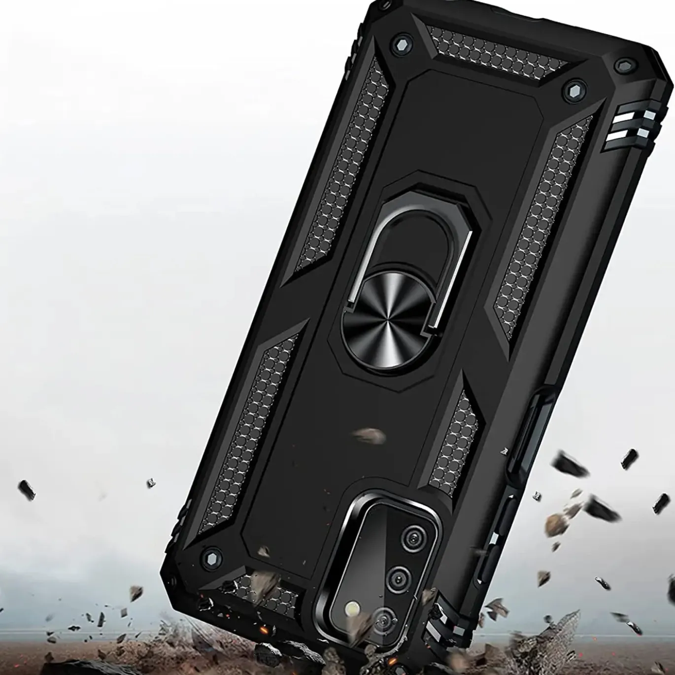 Samsung Galaxy A03s - Outdoor Hardcase mit Ringhalter