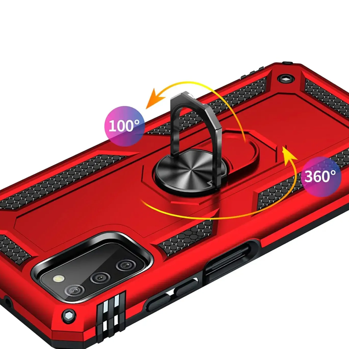 Samsung Galaxy A03s - Outdoor Hardcase mit Ringhalter
