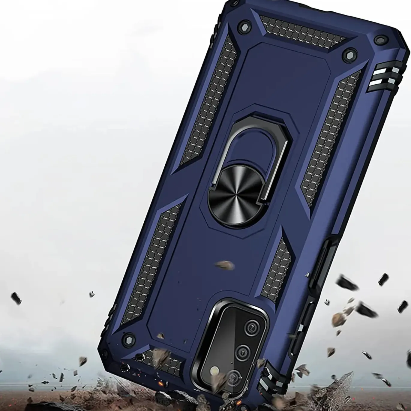 Samsung Galaxy A03s - Outdoor Hardcase mit Ringhalter