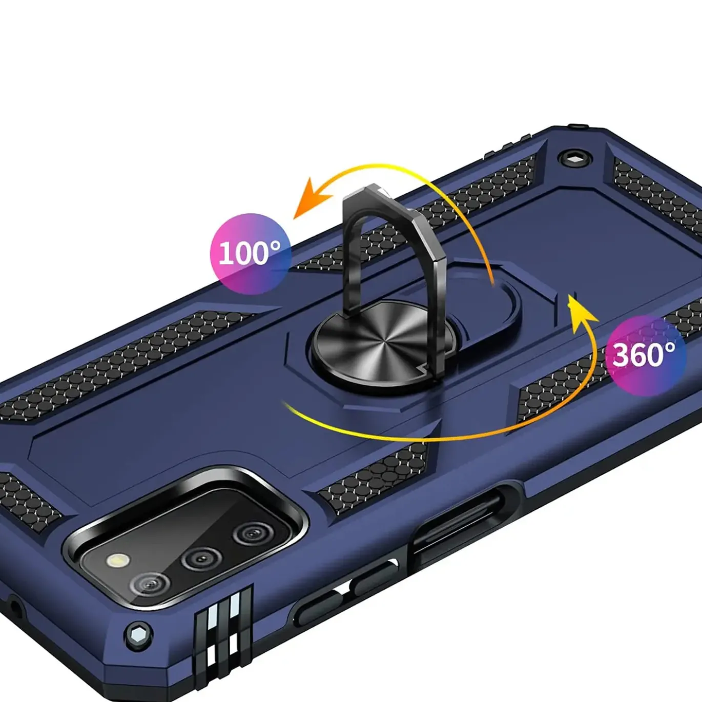 Samsung Galaxy A03s - Outdoor Hardcase mit Ringhalter