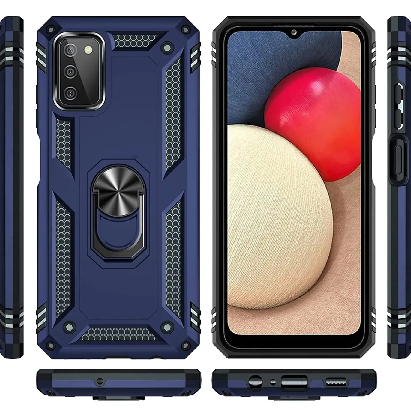 Samsung Galaxy A03s - Outdoor Hardcase mit Ringhalter