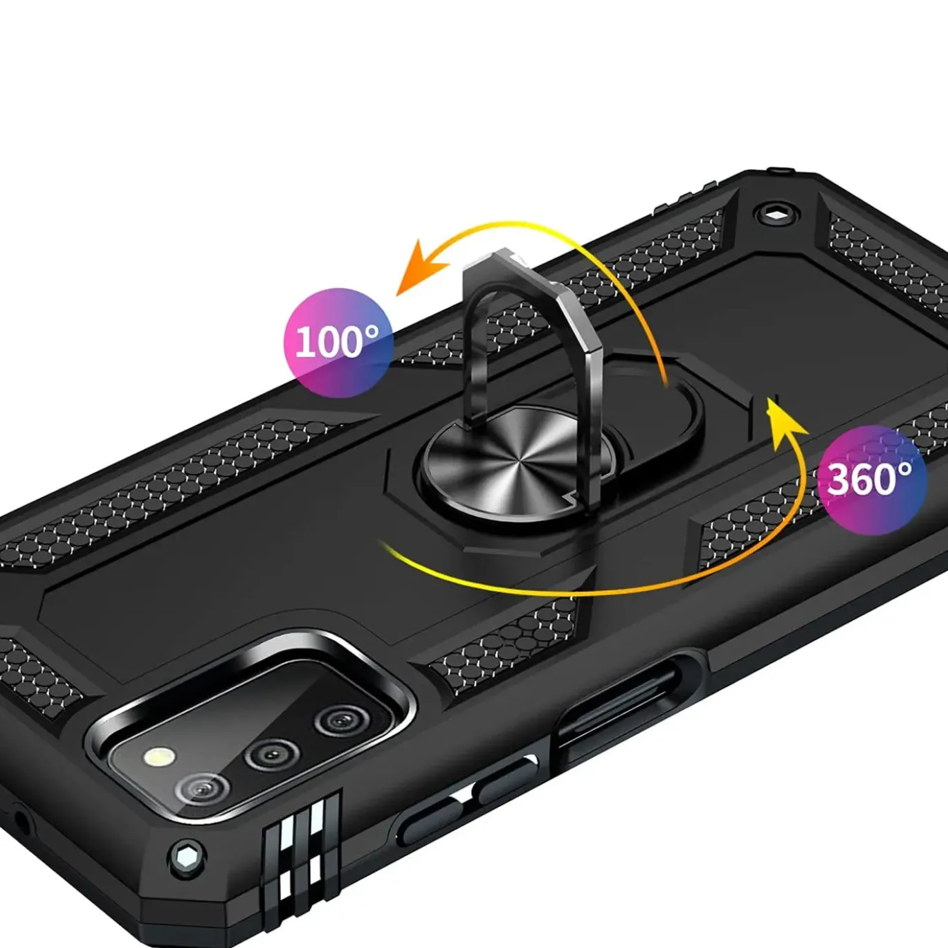 Samsung Galaxy A03s - Outdoor Hardcase mit Ringhalter