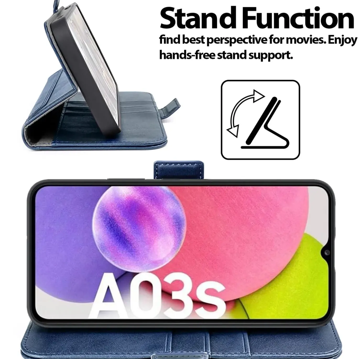 Samsung Galaxy A03s - Robuste Klapphülle mit RFID Block