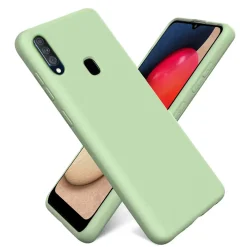 Samsung Galaxy A20s - Silikon Case mit Mikrofaser-Innenseite