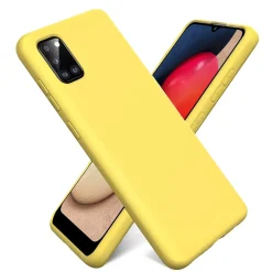 Samsung Galaxy A03s - Silikon Case mit Mikrofaser-Innenseite