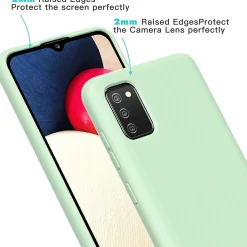 Samsung Galaxy A03s - Silikon Case mit Mikrofaser-Innenseite