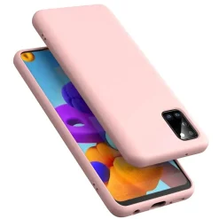 Samsung Galaxy A02S - Silikon Case mit Mikrofaser-Innenseite