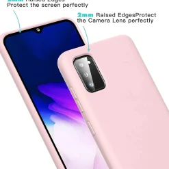 Samsung Galaxy A02S - Silikon Case mit Mikrofaser-Innenseite