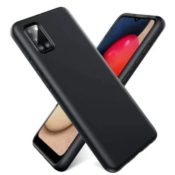 Samsung Galaxy A02S - Silikon Case mit Mikrofaser-Innenseite