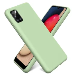 Samsung Galaxy A02S - Silikon Case mit Mikrofaser-Innenseite