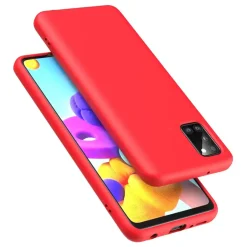 Samsung Galaxy A02S - Silikon Case mit Mikrofaser-Innenseite