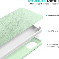 Samsung Galaxy A02S - Silikon Case mit Mikrofaser-Innenseite