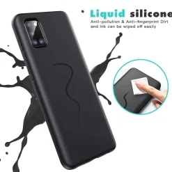 Samsung Galaxy A02S - Silikon Case mit Mikrofaser-Innenseite