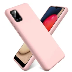 Samsung Galaxy A02S - Silikon Case mit Mikrofaser-Innenseite