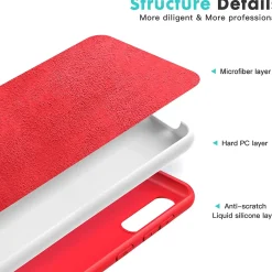 Samsung Galaxy A02S - Silikon Case mit Mikrofaser-Innenseite