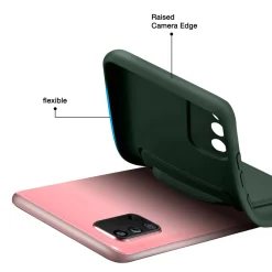 Samsung Galaxy A02S - Silikonhülle mit Kartenfach & Kameraschutz