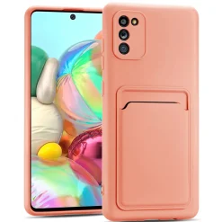 Samsung Galaxy A02S - Silikonhülle mit Kartenfach & Kameraschutz