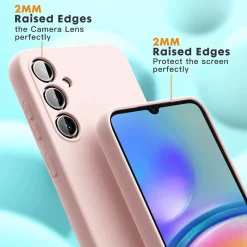 Samsung Galaxy A05s - Silikon Case mit Mikrofaser-Innenseite