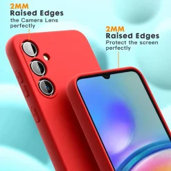Samsung Galaxy A05s - Silikon Case mit Mikrofaser-Innenseite
