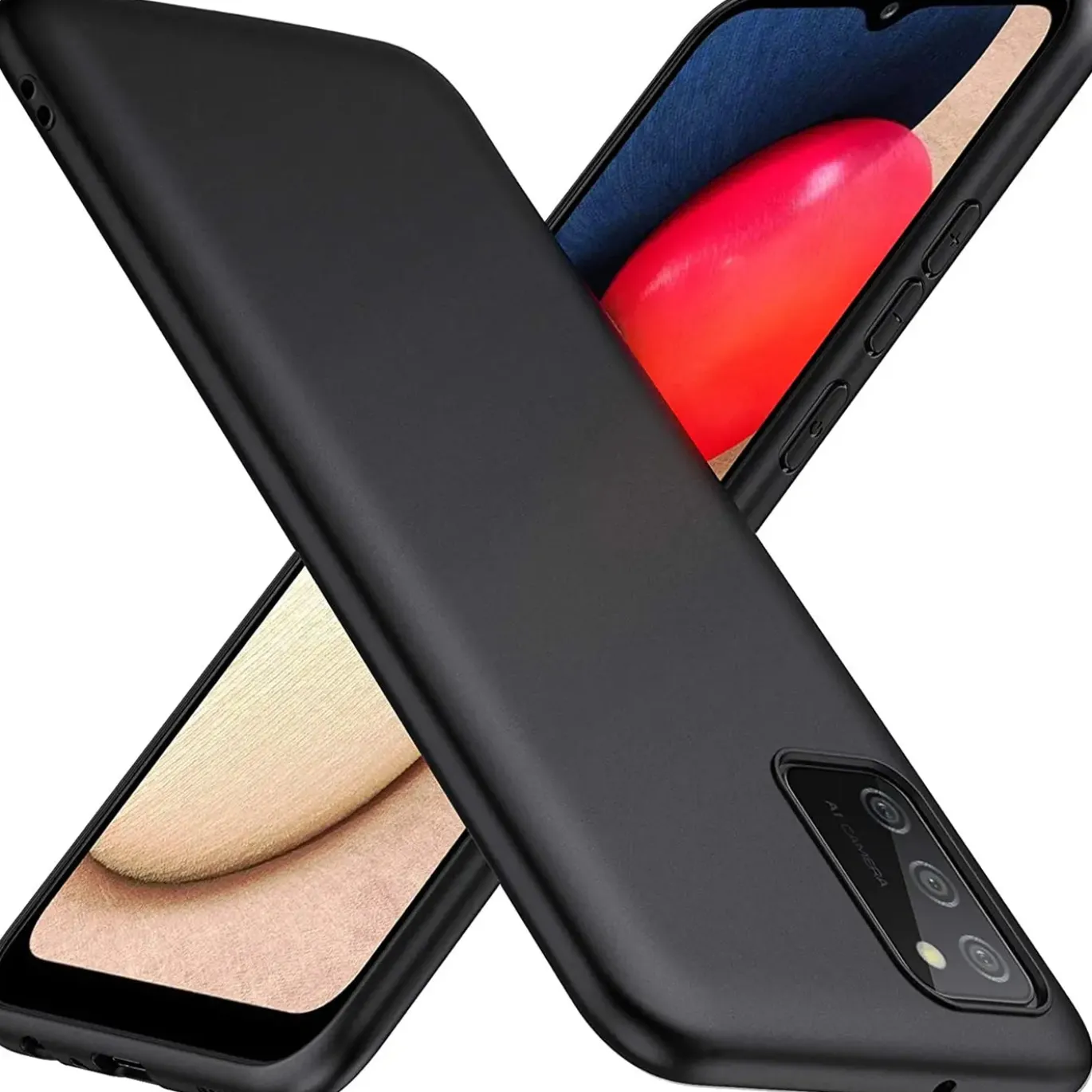 Samsung Galaxy A02S - Slim Silikon Backcover Schwarz