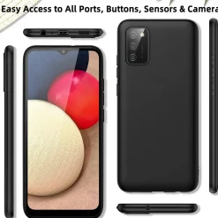 Samsung Galaxy A02S - Slim Silikon Backcover Schwarz
