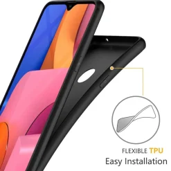 Samsung Galaxy A20s - Slim Silikon Backcover Schwarz