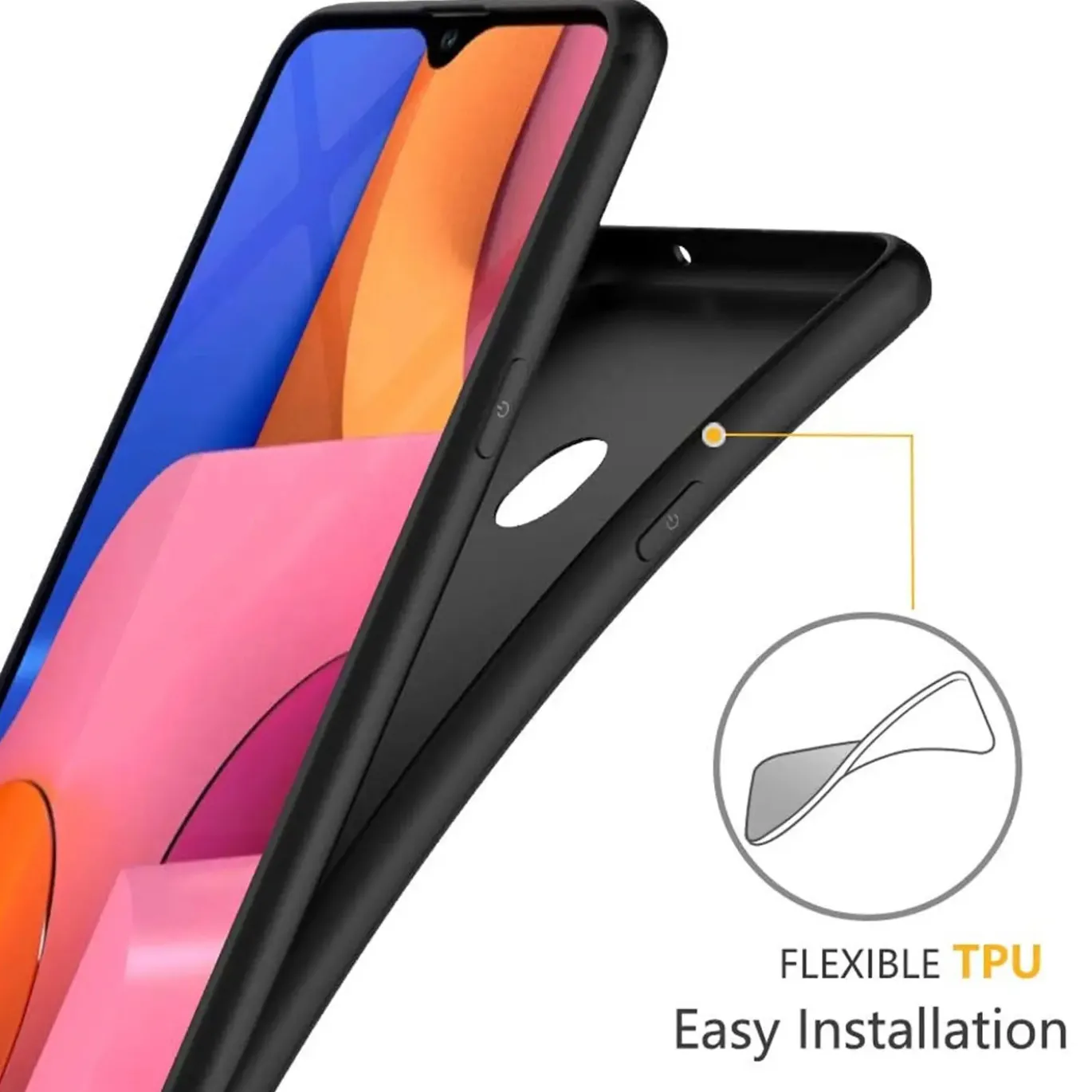 Samsung Galaxy A20s - Slim Silikon Backcover Schwarz