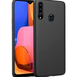 Samsung Galaxy A20s - Slim Silikon Backcover Schwarz