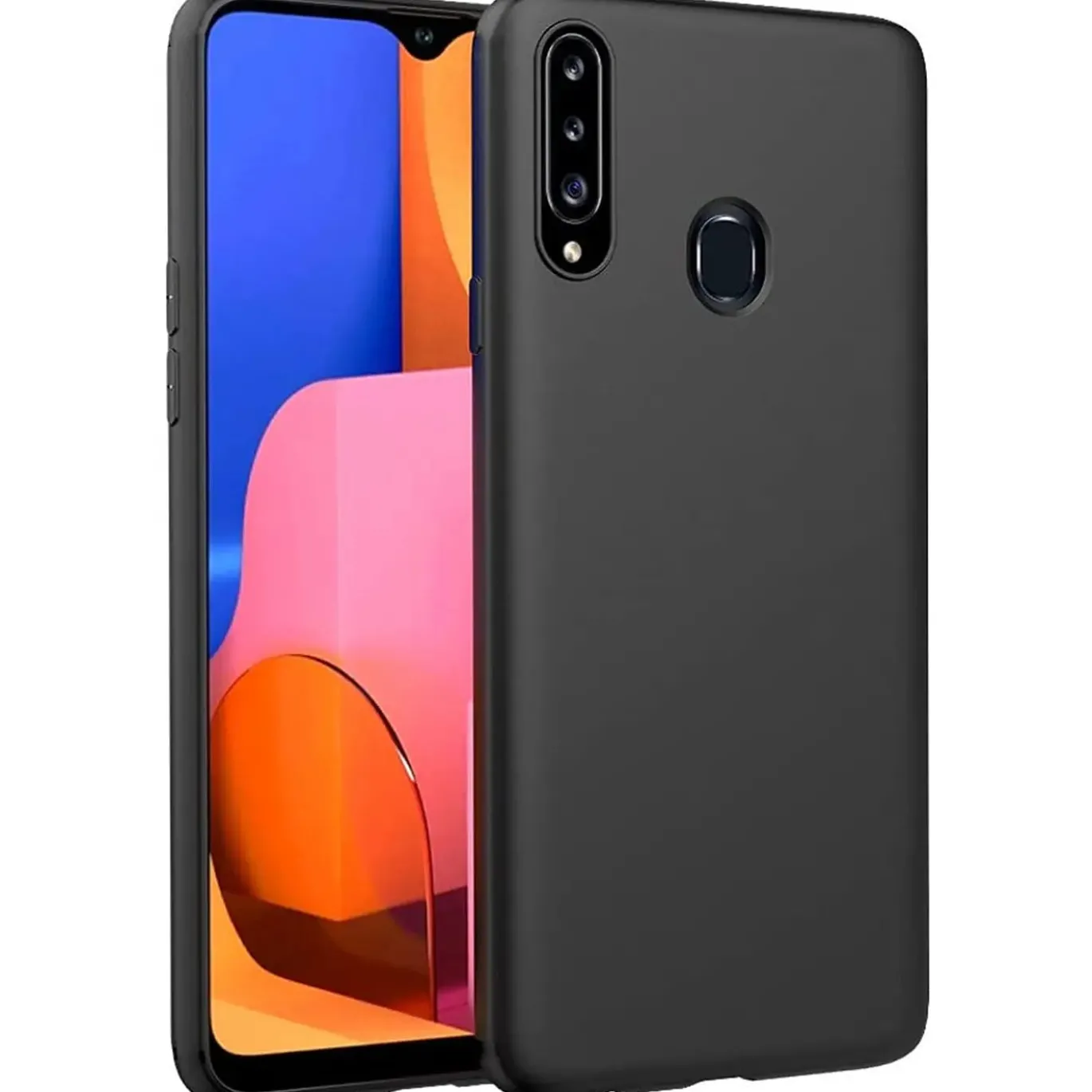 Samsung Galaxy A20s - Slim Silikon Backcover Schwarz