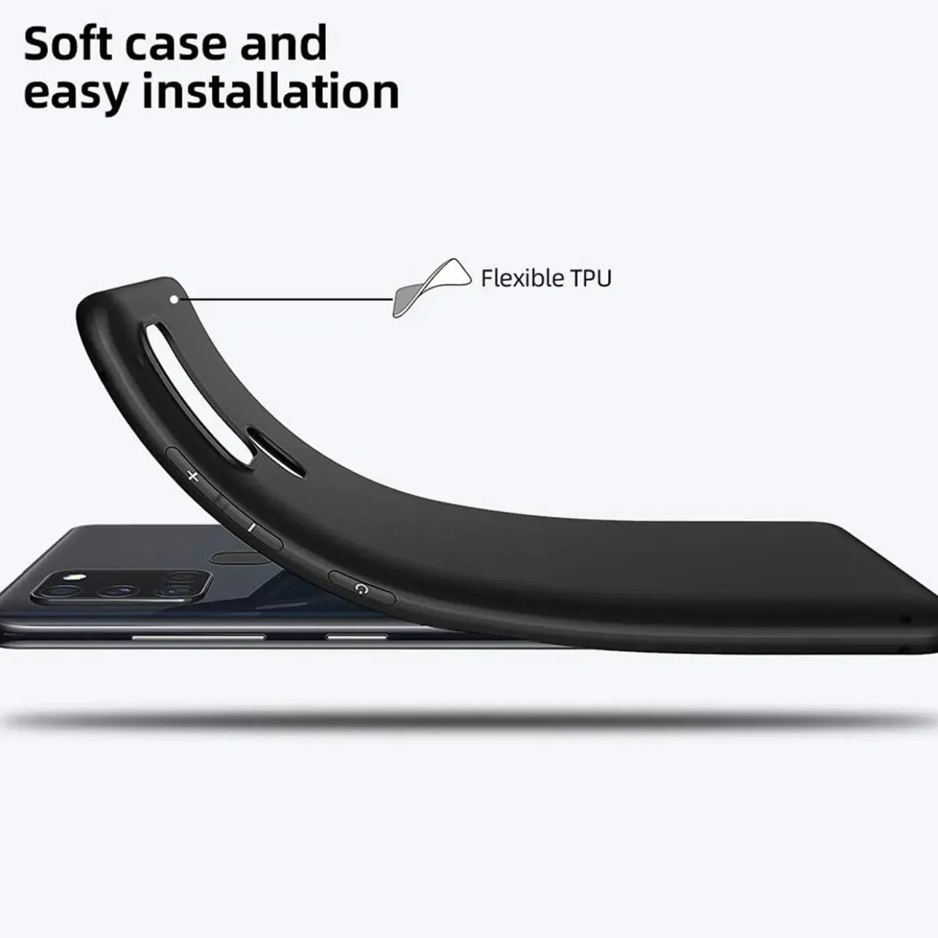 Samsung Galaxy A21s - Slim Silikon Backcover Schwarz